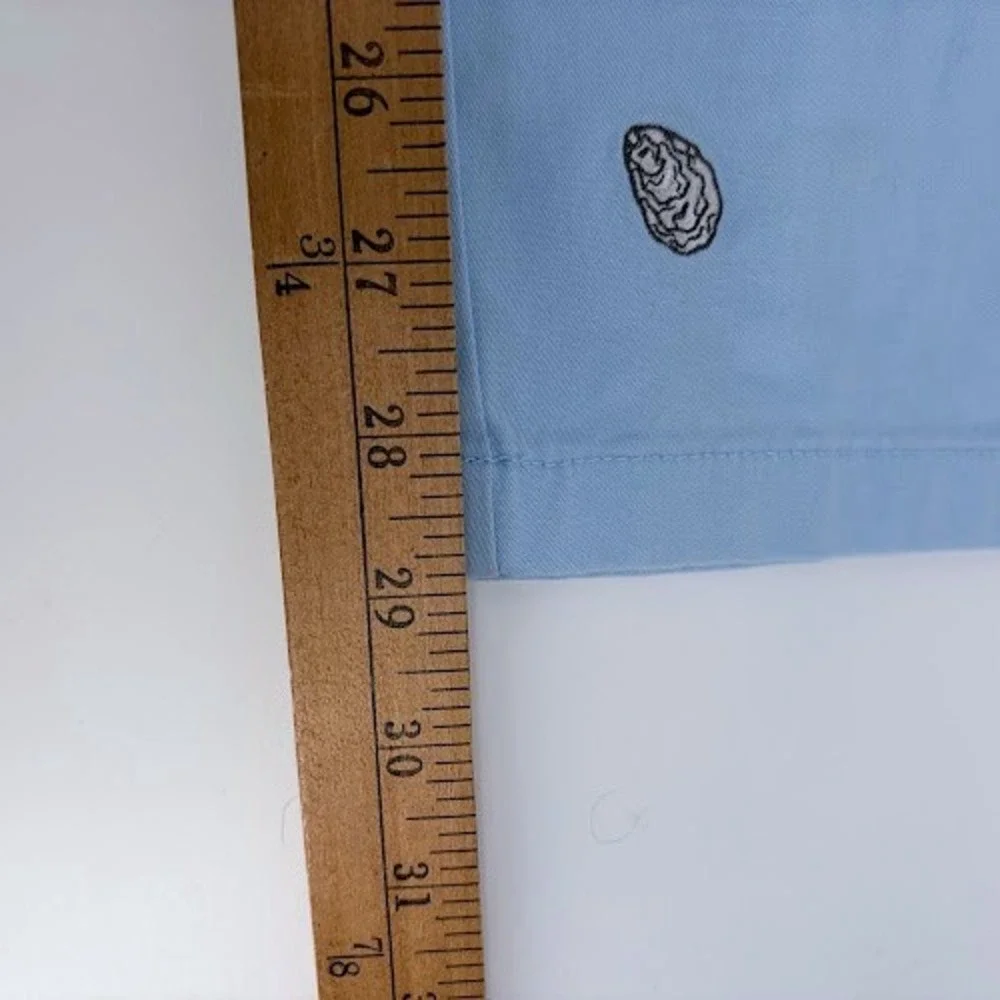 Vineyard Vines Breaker Pants Mens 30x29 Blue Embroidered Oyster Lemon hot sauce
